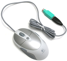 USB мышь с переходником PS/2